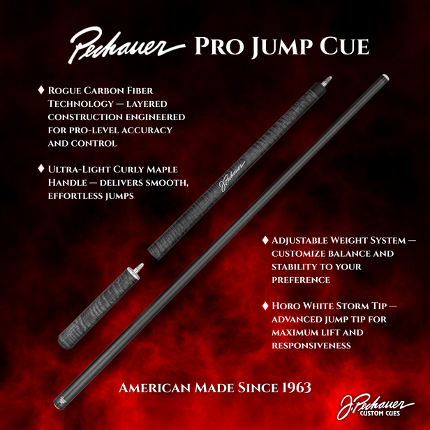 Илюстрация к записи Pechauer Pro Jump Cue — новый стандарт в мире джамп-киёв