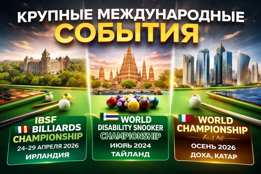 Илюстрация к записи Календарь крупных международных событий в мире бильярда